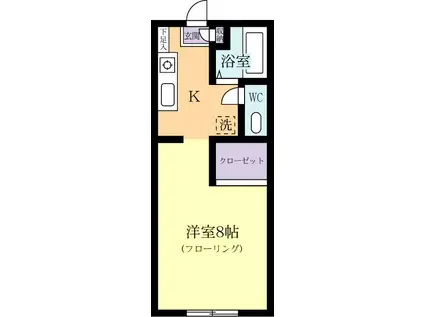 サンコーポ(1K/3階)の間取り写真