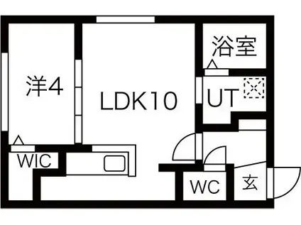NS MAISON S5(1LDK/4階)の間取り写真