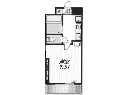 AVION(1K/3階)の間取り写真