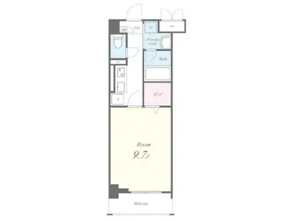 GLANZ(1K/1階)の間取り写真