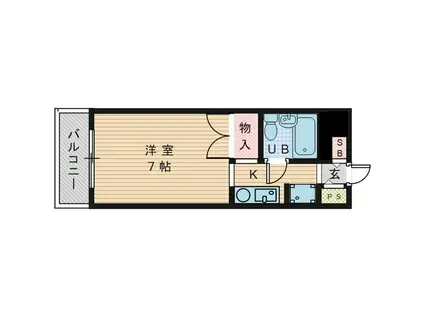 プレズ名古屋田代I(1K/4階)の間取り写真