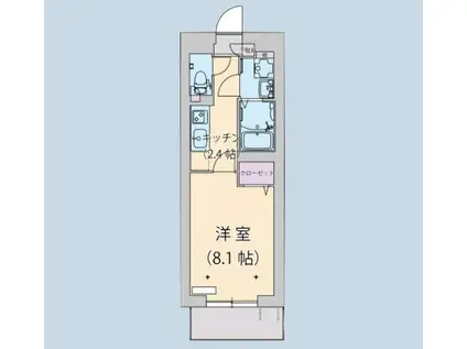 コントウィスタ(1K/3階)の間取り写真