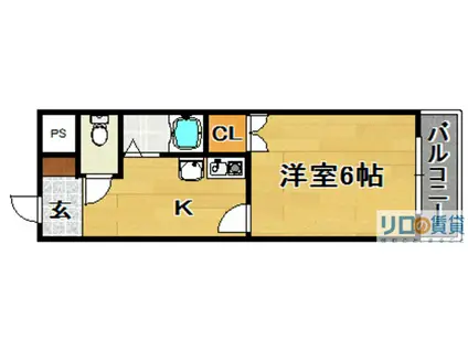 ニューライフ栄(1K/4階)の間取り写真