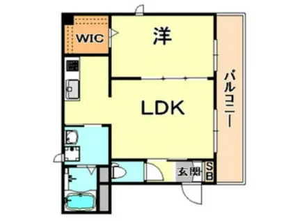 AVENUE赤坂(1LDK/2階)の間取り写真