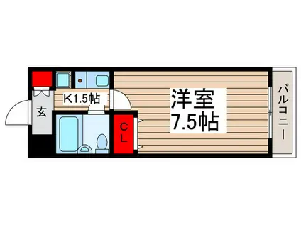 TWIN HOTARUNOI(1K/1階)の間取り写真