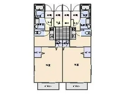 グロリアI(1K/1階)の間取り写真