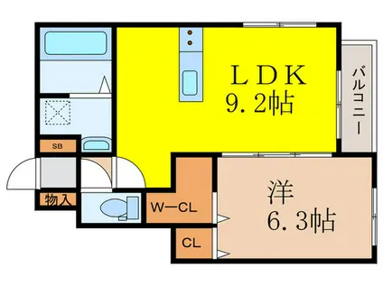 メゾン春日(1LDK/1階)の間取り写真