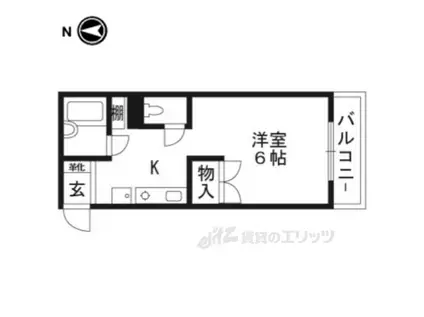 MOUNTAIN(1K/3階)の間取り写真