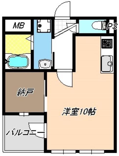 プリマベーラ(ワンルーム/3階)の間取り写真