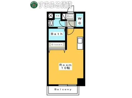 A・CITY三河安城南館(ワンルーム/3階)の間取り写真