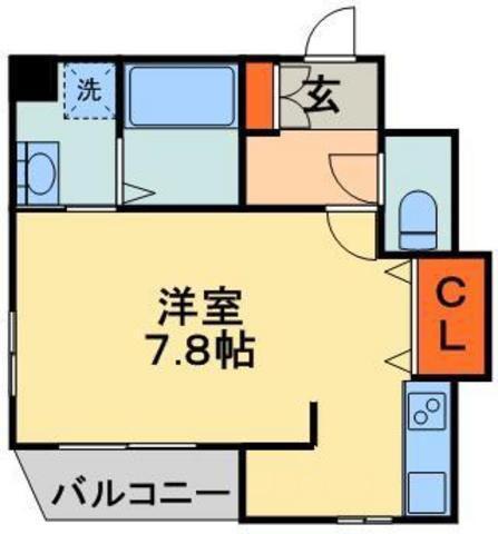 ブライトヒルズ新宿(1K/3階)の間取り写真