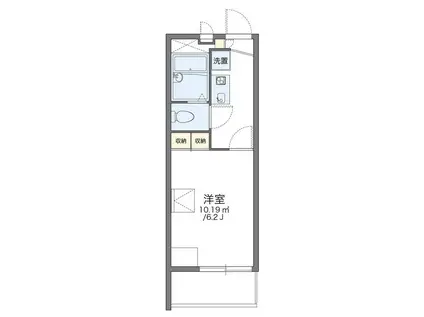 レオパレス湯島(1K/2階)の間取り写真