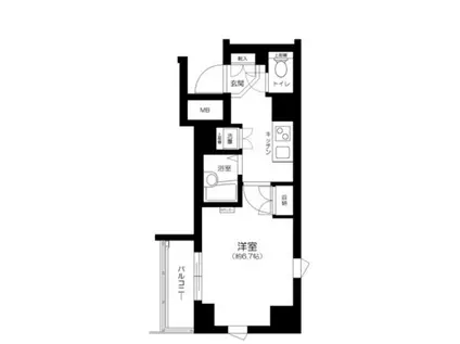 ARTESSIMO PASSO(1K/9階)の間取り写真