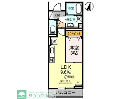 SOLANA II(1LDK/1階)の間取り写真