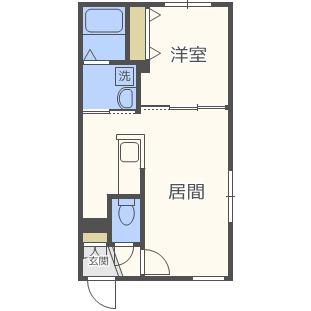 SPERANZA KITAMARUYAMA(1LDK/3階)の間取り写真