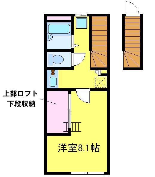 レオパレスYANAGIIII(1K/2階)の間取り写真