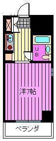 ウィンベルソロ西川口第10(ワンルーム/8階)の間取り写真