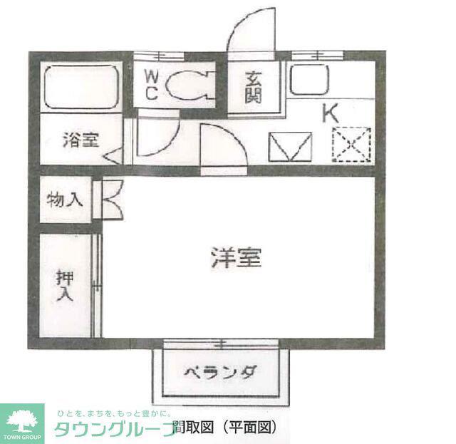 POKOSハウス(1K/1階)の間取り写真