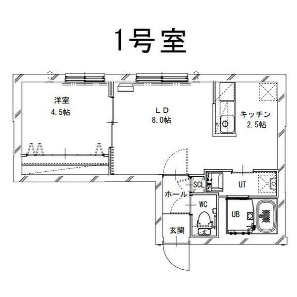 PARTIRE 裏参道(1LDK/3階)の間取り写真