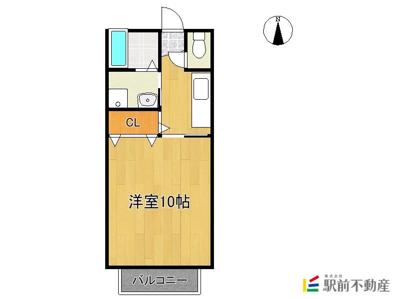 スターレット新栄B(1K/1階)の間取り写真