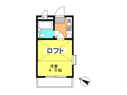 RARA大和NO3(1K/2階)の間取り写真