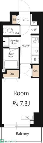 HYS FLAT 糀谷(1K/7階)の間取り写真