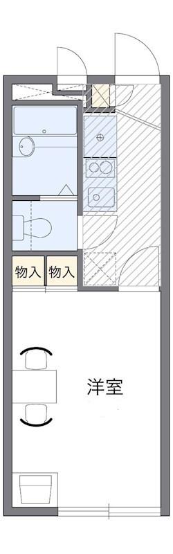 ARKADIA(1K/1階)の間取り写真