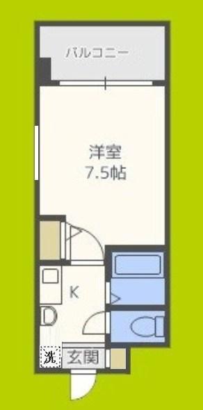 ARK ONE(1K/7階)の間取り写真