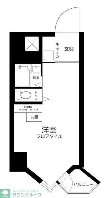東京ベイビュウ(ワンルーム/10階)の間取り写真