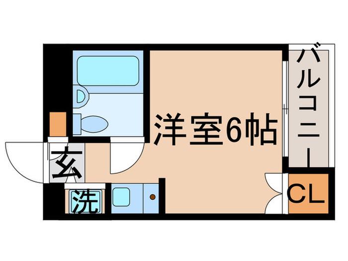 コスモ金町(ワンルーム/4階)の間取り写真