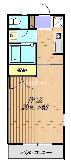 ファーストステイション(1K/1階)の間取り写真