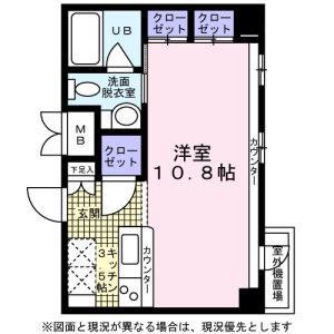 KDXレジデンス東桜I(ワンルーム/2階)の間取り写真