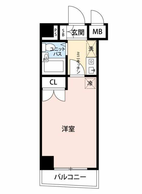 マイナビSTAYパレス大森サウス(1K/2階)の間取り写真