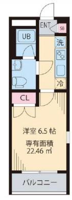 エルデ板橋(1K/4階)の間取り写真