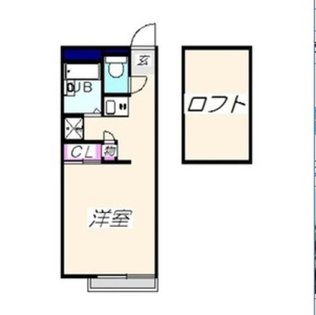 レオパレスアルミックII(1K/2階)の間取り写真