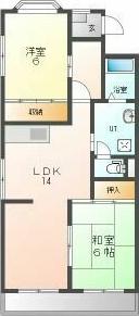 Mドヌール(2LDK/1階)の間取り写真