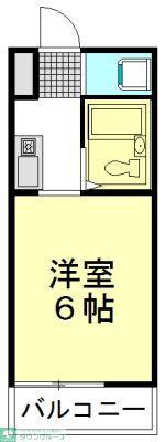 センチュリー志木(1K/4階)の間取り写真