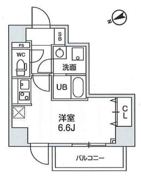N-STAGE練馬北町(ワンルーム/2階)の間取り写真