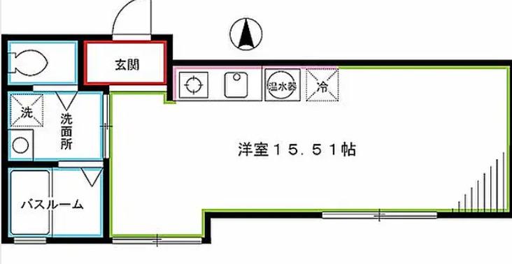 セントラルハウス(1DK/3階)の間取り写真