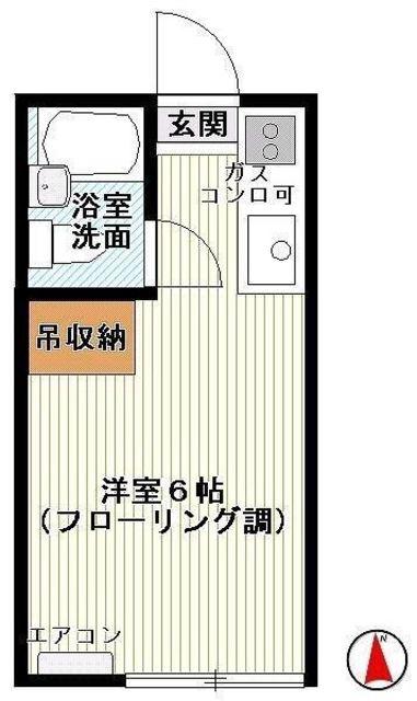 コーポヒジサカ(1K/1階)の間取り写真