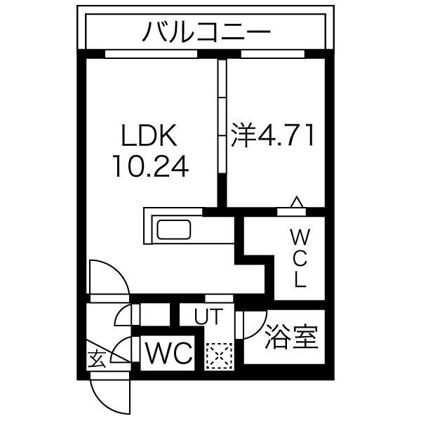 MCDIARMID(1LDK/5階)の間取り写真