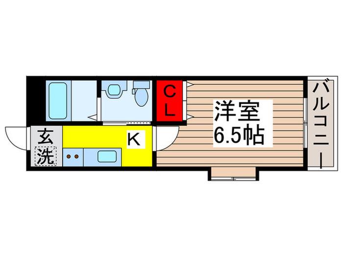 グレースコート(1K/3階)の間取り写真