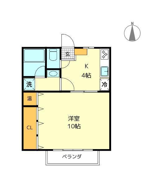 AMI5TH愛宕(1K/3階)の間取り写真