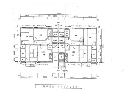 フレグランス N 2号棟(3DK/1階)の間取り写真