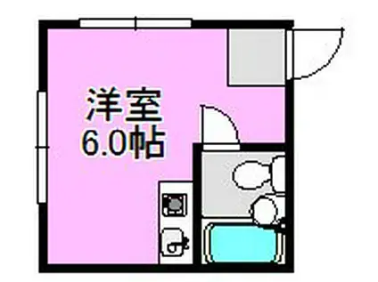 ハナテンイイヅカハイツ(ワンルーム/3階)の間取り写真