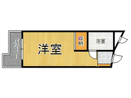 フローレンス夙川(ワンルーム/1階)の間取り写真