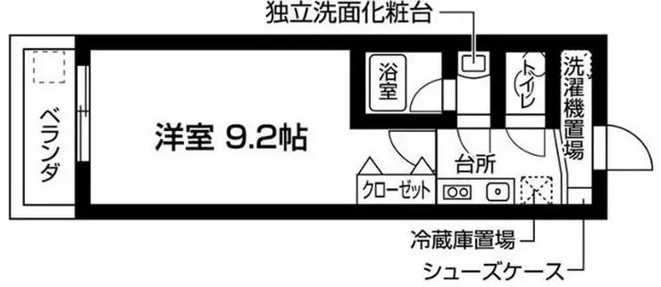 新百合グリーンビル 6階階 間取り