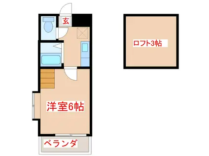 ワイズ荒田(1K/5階)の間取り写真