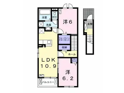 サンツリー尚 I(2LDK/2階)の間取り写真
