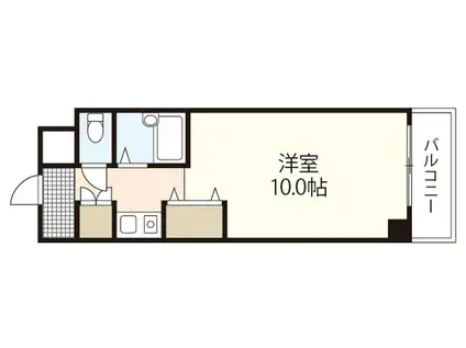 広瀬北ビル(ワンルーム/5階)の間取り写真